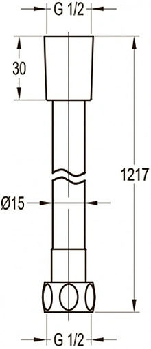 Шланг для душа Swedbe Terracotta 150см терракотовый 2565