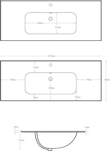 Раковина Aquanet Flat 100 белый 00254365