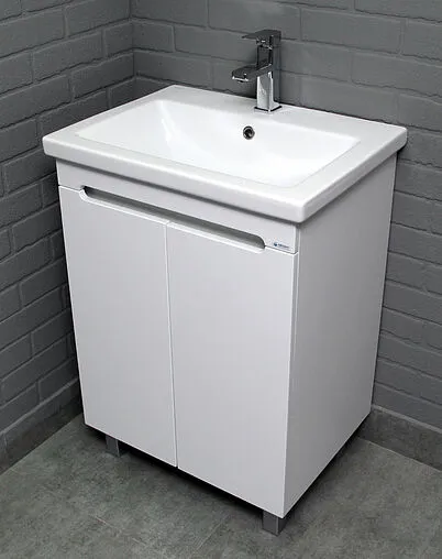 Тумба под умывальник напольный Айсберг Como 60 белый DA2502T