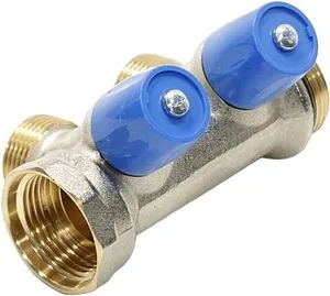 Коллектор регулирующий проходной 2 отвода синий 1"в/н x ¾"ек General Fittings 6300E7N1005B2A Коллектор регулирующий проходной 2 отвода синий 1"в/н x ¾"ек General Fittings 6300E7N1005B2A, 5