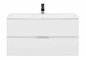 Тумба под умывальник подвесная Aquanet Алвита 100 белый 00235341, 5