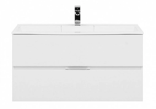 Тумба под умывальник подвесная Aquanet Алвита 100 белый 00235341