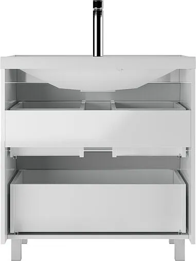Тумба под умывальник напольная Айсберг Bazis 80 белый DA5908T