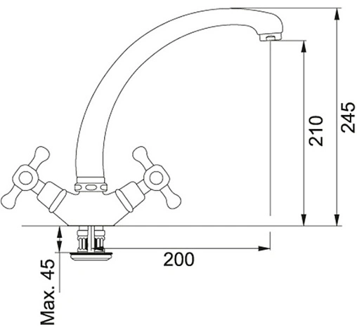 Смеситель для кухни Franke Ambra хром 115.0027.877