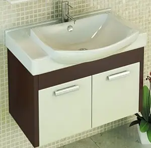 Тумба-умывальник подвесная Comforty Киото 75П белый/венге 00003132262CF Тумба-умывальник подвесная Comforty Киото 75П белый/венге 00003132262CF, 1