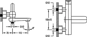 Смеситель для ванны Cezares Tesoro хром TESORO-F-VD-01 Смеситель для ванны Cezares Tesoro хром TESORO-F-VD-01, 2