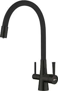 Смеситель для кухни с подключением к фильтру Lemark Comfort чёрный матовый LM3075BL, 1