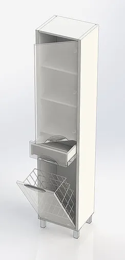 Шкаф-пенал напольный Aquanet Гретта 177010