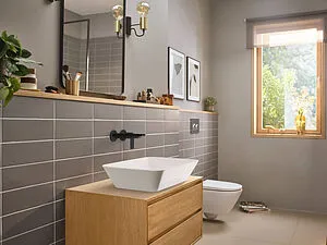 Смеситель для раковины из стены Hansgrohe Rebris E чёрный матовый 72568670, 4