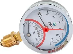 Термоманометр радиальный MVI 80мм 6 бар 120°С ½" RTM.80.12006.04 Термоманометр радиальный MVI 80мм 6 бар 120°С ½" RTM.80.12006.04, 3
