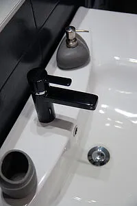 Смеситель для раковины Kludi Zenta чёрный/хром 382508675 Смеситель для раковины Kludi Zenta чёрный/хром 382508675, 5