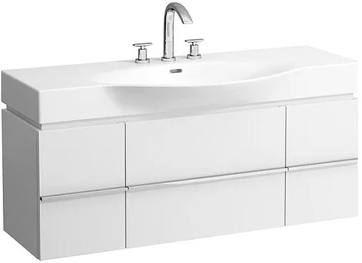 Тумба-умывальник подвесная Laufen Palace 120 белый матовый 4.0130.2.075.463.R+8.1170.4.000.104.R