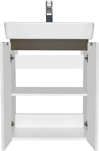 Тумба-умывальник подвесная Aquaton Скай PRO 55 белый глянец 1A2381K1SY010