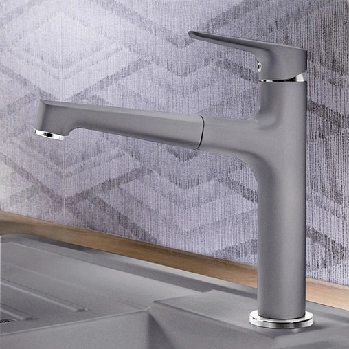 Смеситель для кухни с выдвижным изливом Blanco Felisa-S алюметаллик 520339