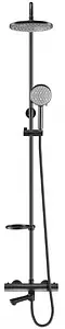 Душевая система с термостатом для ванны Swedbe Hermes чёрный матовый 5116B Душевая система с термостатом для ванны Swedbe Hermes чёрный матовый 5116B, 4