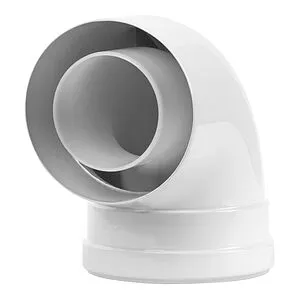 Колено для дымохода Ø 80/125мм ∠ 90° (PP) для конденсационных котлов Royal Thermo RTF20.089, 2