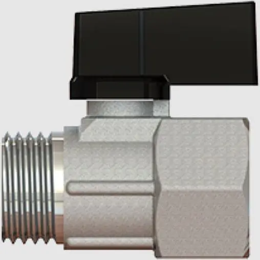 Кран шаровый мини ⅜"в x ⅜"н Elsen Mini EV93.3838