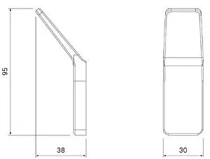 Крючок IDDIS Slide графит SLIGM10i41 Крючок IDDIS Slide графит SLIGM10i41, 2