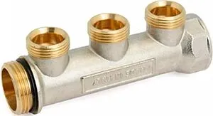 Коллектор распределительный проходной 3 отвода 1"в/н x ¾"ек Valtec VTc.500.NE.060503 Коллектор распределительный проходной 3 отвода 1"в/н x ¾"ек Valtec VTc.500.NE.060503, 4