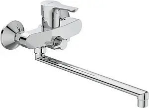 Смеситель для ванны с длинным изливом Vidima Wave хром BA417AA, 1