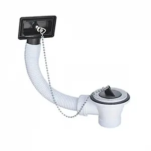 Выпуск для мойки с прямоугольным переливом Mc Alpine полированная сталь OR2-85 Выпуск для мойки с прямоугольным переливом Mc Alpine полированная сталь OR2-85, 1