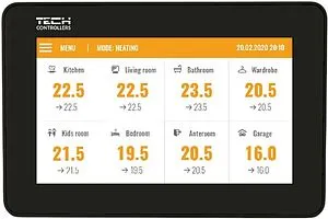 Беспроводная панель управления контроллером TECH ST-M-8n черный WG.20.0140, 1