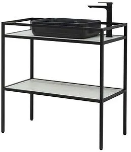 Консоль напольная Allen Brau Liberty 90 чёрный браш 1.33004.BB, 3