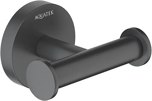 Крючок двойной Aquatek Оберон чёрный матовый AQ4202MB