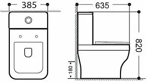 Чаша унитаза Aquanet Elegant C1 белый Elegant C1 Чаша унитаза Aquanet Elegant C1 белый Elegant C1, 2