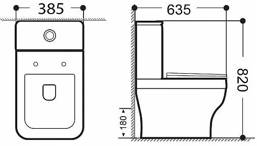 Чаша унитаза Aquanet Elegant C1 белый Elegant C1