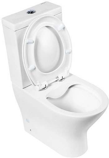 Унитаз-компакт безободковый BelBagno Acqua белый BB340CPR+BB340T