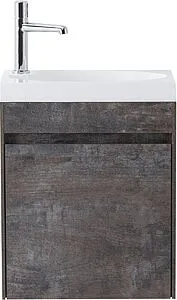 Тумба-умывальник подвесная BelBagno PIETRA MINI 46 R Stone PIETRA MINI-460-1A-SO-PT-R+BB-460-PM-LVB Тумба-умывальник подвесная BelBagno PIETRA MINI 46 R Stone PIETRA MINI-460-1A-SO-PT-R+BB-460-PM-LVB, 1
