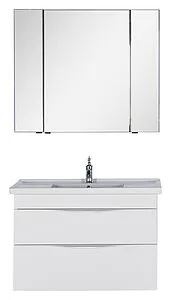 Шкаф-зеркало Aquanet Эвора 100 белый 00185194 Шкаф-зеркало Aquanet Эвора 100 белый 00185194, 3