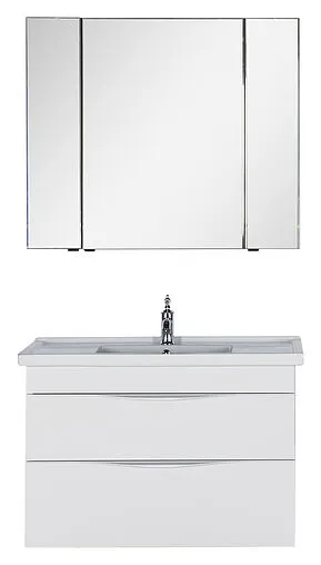 Шкаф-зеркало Aquanet Эвора 100 белый 00185194