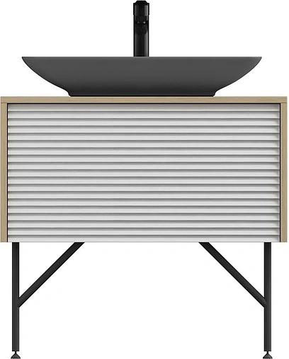 Тумба под умывальник напольная Isvea Suit 80 белый/дуб 27SU1065081I Тумба под умывальник напольная Isvea Suit 80 белый/дуб 27SU1065081I