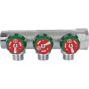 Коллектор регулирующий проходной 3 отвода ¾"в/н x ½"н Stout SMB-6849-341203 Коллектор регулирующий проходной 3 отвода ¾"в/н x ½"н Stout SMB-6849-341203, 5