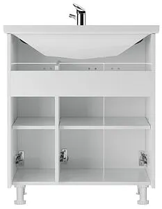 Тумба-умывальник напольная Айсберг Классик 70 белый DA1135T+4607152361650, 5