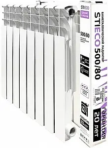 Радиатор биметаллический 8 секций STI ECO RUS BM 500/80, 4