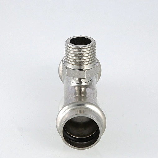 Тройник пресс переходной 28мм x ¾&quot;н x 28мм Valtec VT.INOX-PRESS VTi.933.I.280528