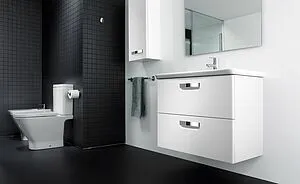 Тумба-умывальник подвесная Roca GAP 70 белый глянец ZRU9302878+327471000 Тумба-умывальник подвесная Roca GAP 70 белый глянец ZRU9302878+327471000, 3