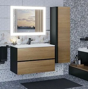 Зеркало с подсветкой Uperwood Upd Barsa 80 с подогревом белый/серебро 2930205443 Зеркало с подсветкой Uperwood Upd Barsa 80 с подогревом белый/серебро 2930205443, 3