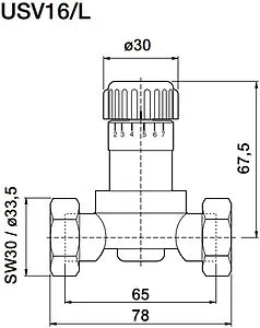 Перепускной клапан ¾" WATTS USV16L 10005170 Перепускной клапан ¾" WATTS USV16L 10005170, 2