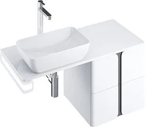 Тумба-умывальник подвесная Ravak Balance 120 белый/графит X000001365+X000001372+X000001375+ Тумба-умывальник подвесная Ravak Balance 120 белый/графит X000001365+X000001372+X000001375+, 1