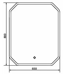 Зеркало с подсветкой Comforty Колеус 65 00-00001283CF Зеркало с подсветкой Comforty Колеус 65 00-00001283CF, 2