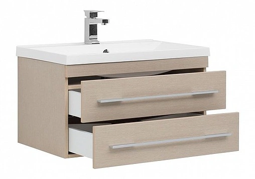 Тумба под умывальник подвесная Aquanet Нота 75 светлый дуб 00171489