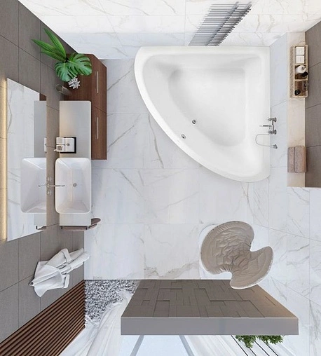 Ванна акриловая Vagnerplast Incognito 180x180 VPBA180INC3X-04