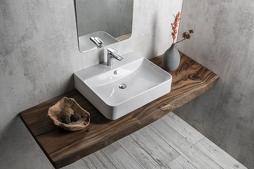 Раковина ISVEA Sott'Aqua 60 белый 10SQ51061SV Раковина ISVEA Sott'Aqua 60 белый 10SQ51061SV