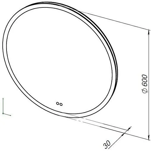 Зеркало с подсветкой Aquanet Арт 60 00336635