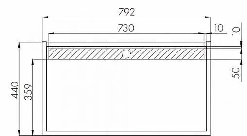 Столешница Aquaton Лофт Фабрик 80 дуб эндгрейн 1A243003LTDU0