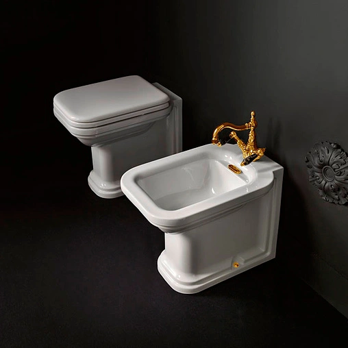 Биде напольное Kerasan Waldorf белый 4121K1bi/cr*1